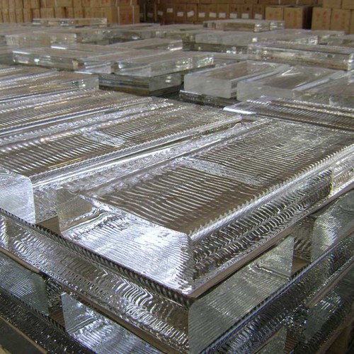 Glass Slabs in a warehouse