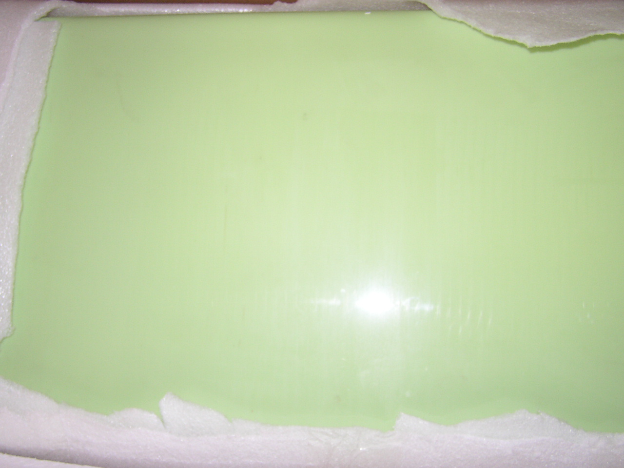 Raw Glass Block Pea Green
