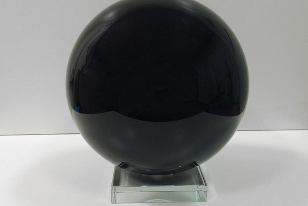 Black Glass Sphere