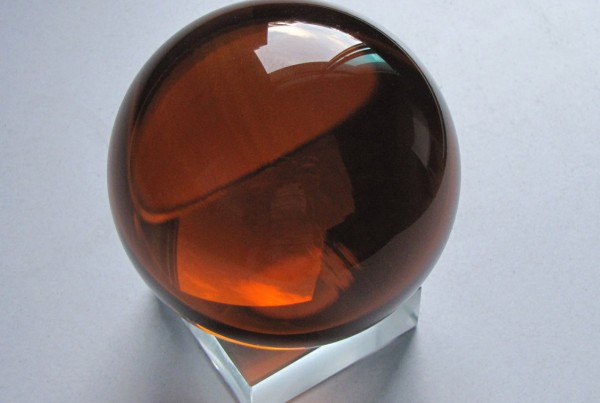 Orange Glass Sphere