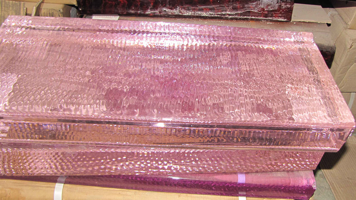 Pink Glass Slab